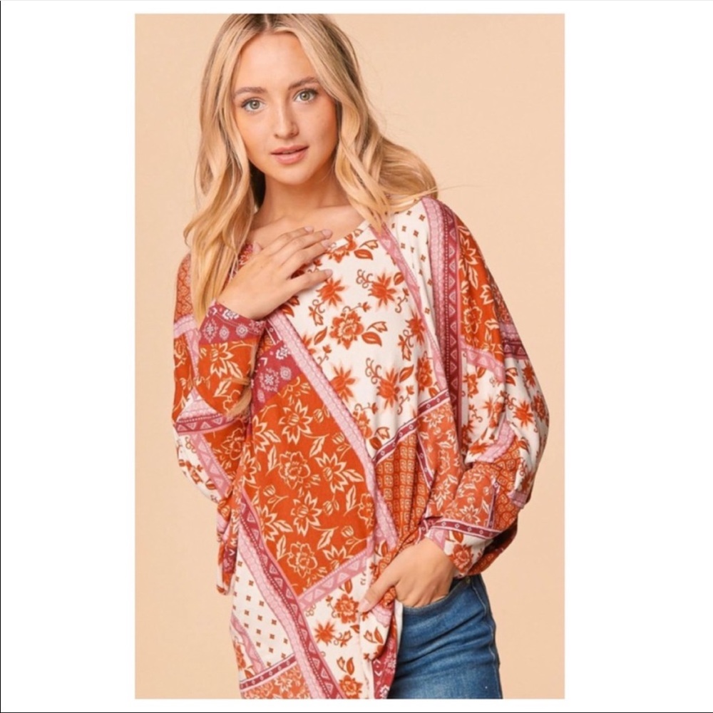 HACCI-Multi color patchwork cashmere feel